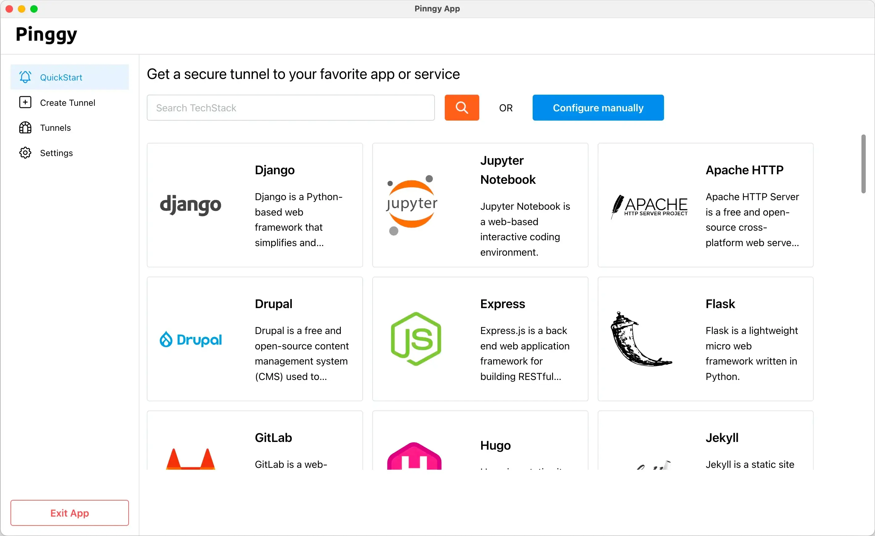 Pinggy App Screenshot