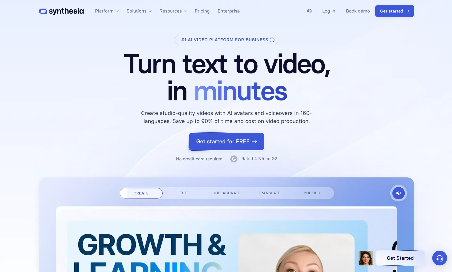 Synthesia AI Video Marketing Platform