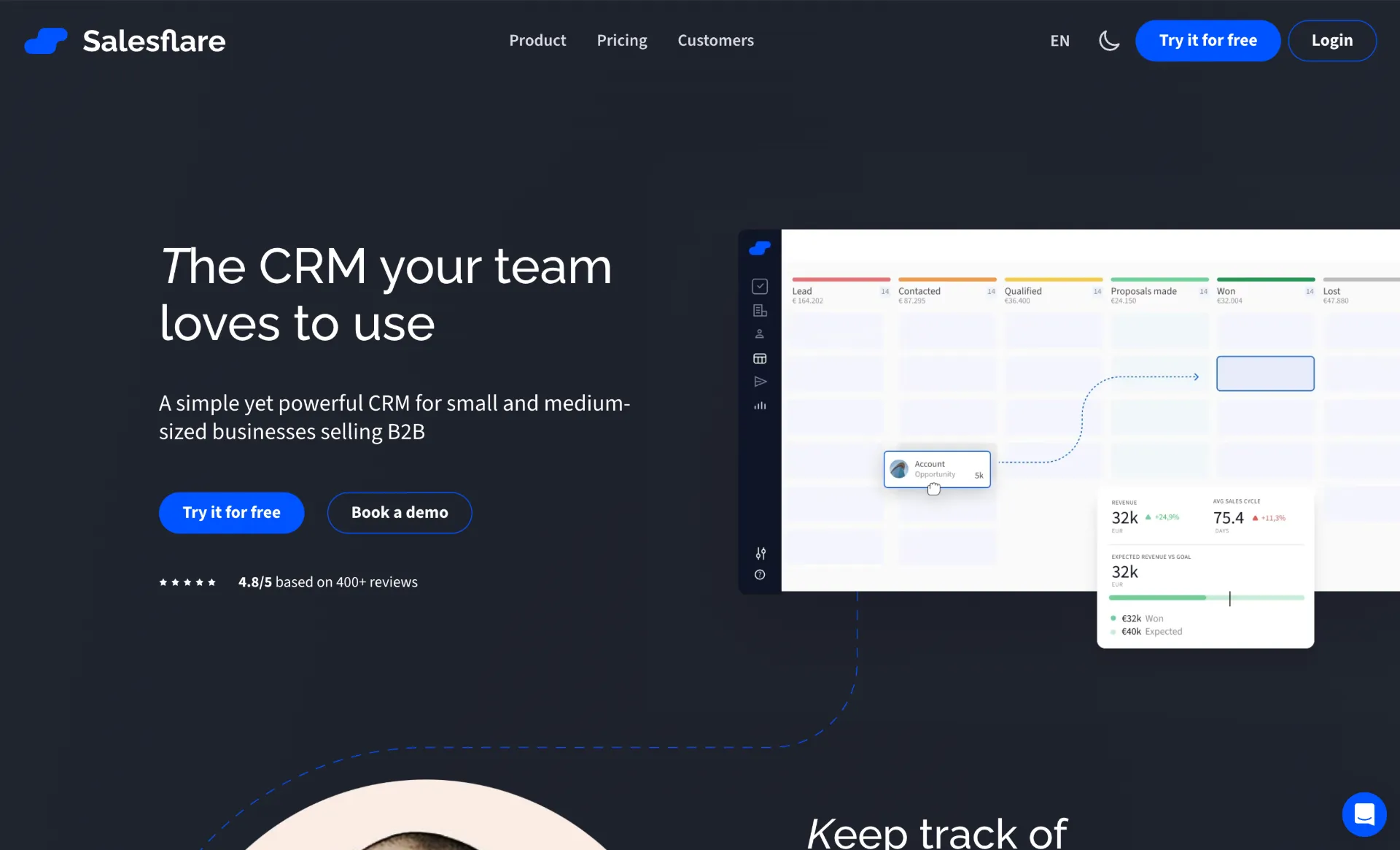 Salesflare Self-Filling AI CRM