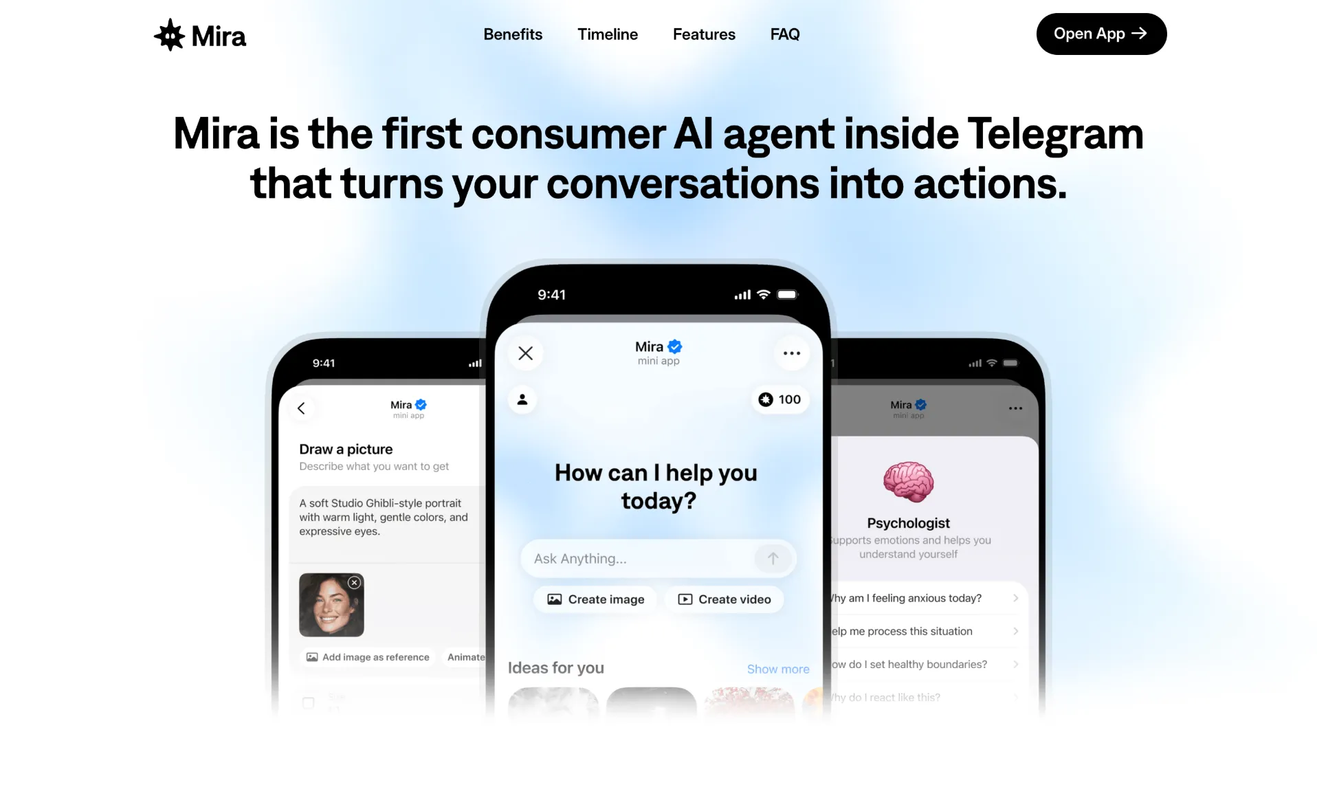 Mira productivity harness interface