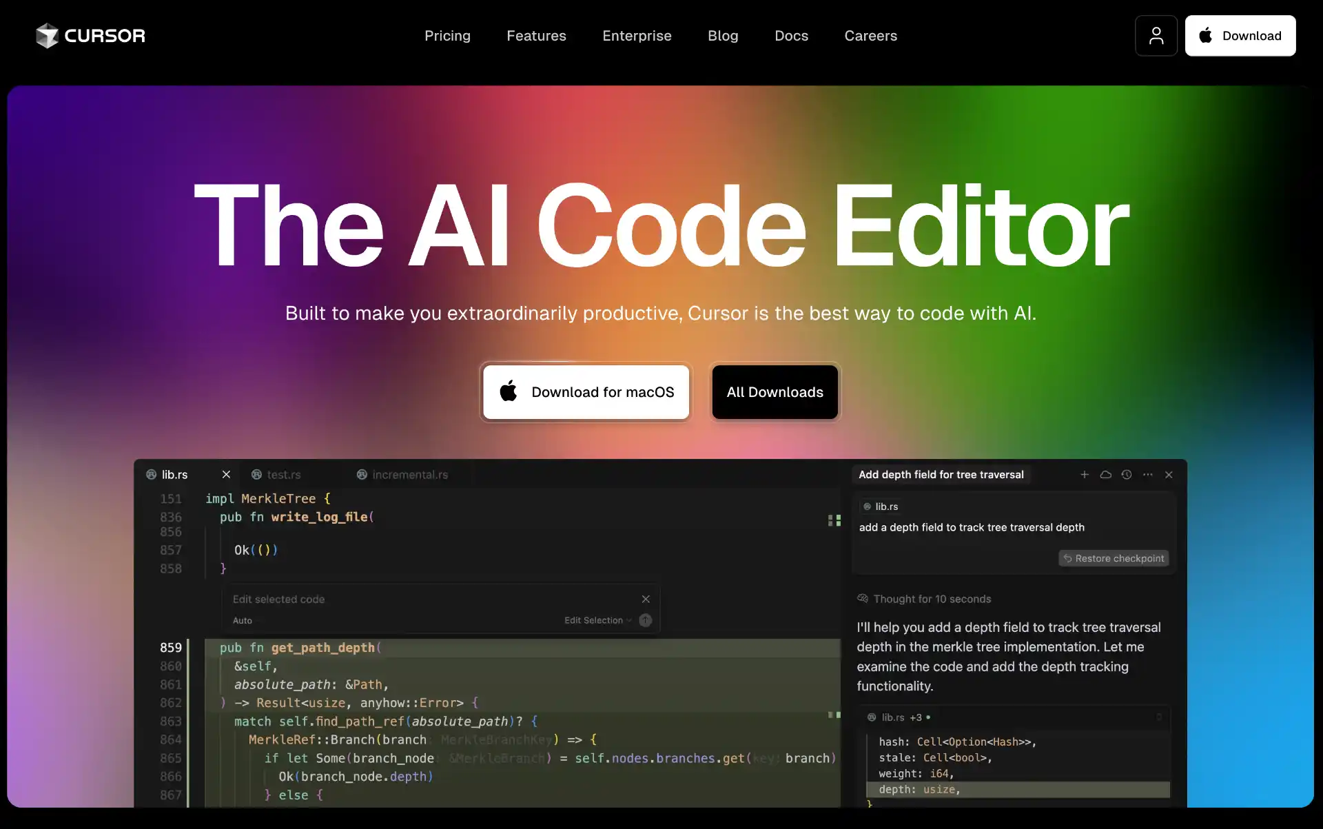 Cursor AI Code Editor