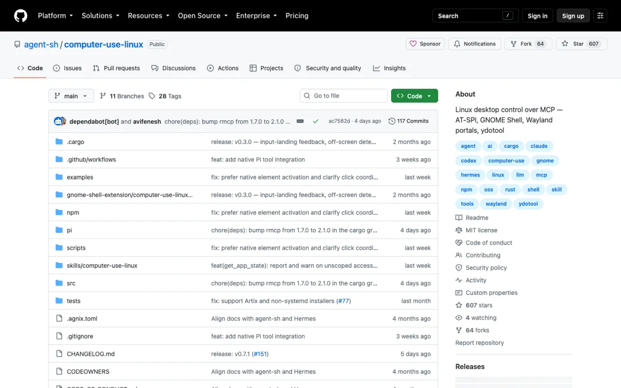 computer-use-linux github repository