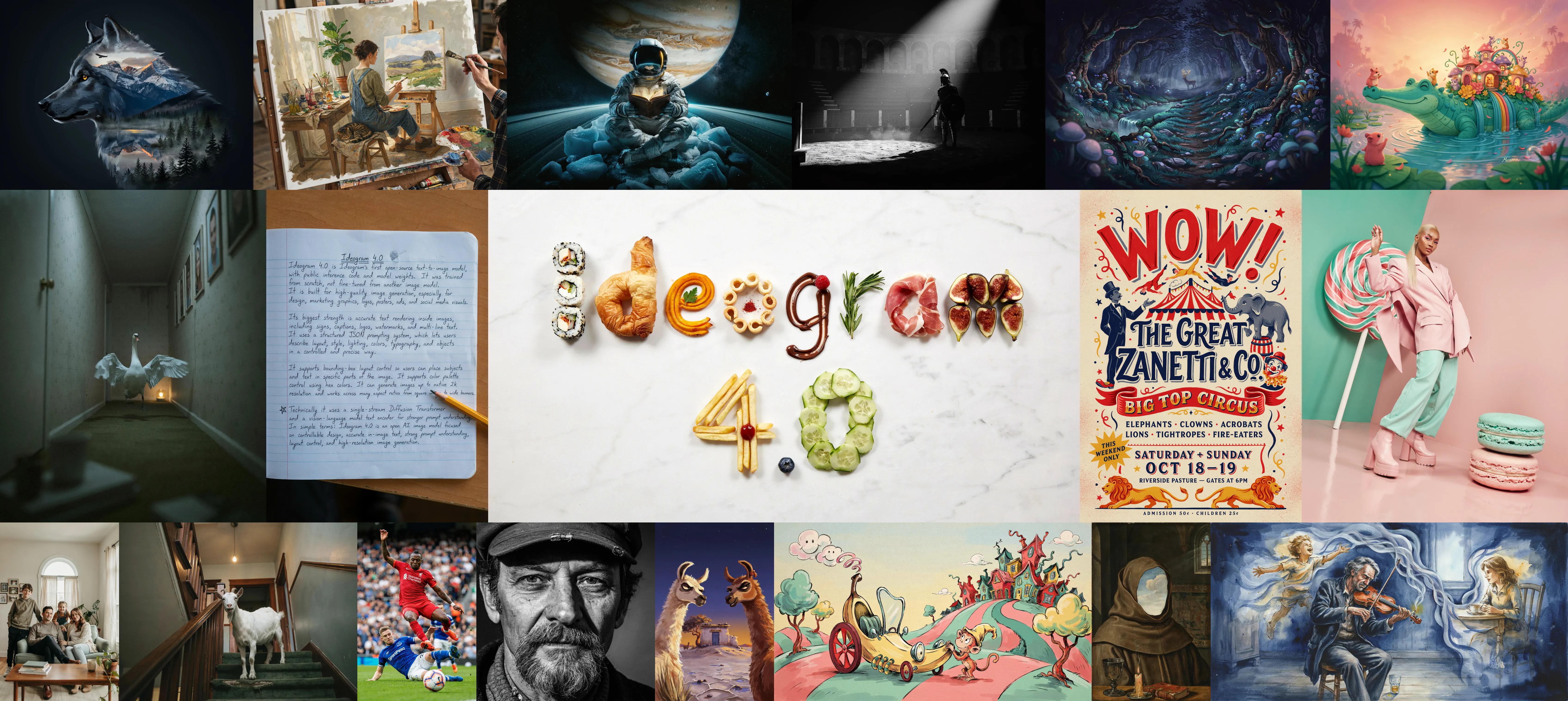 Ideogram 4.0 sample generations with layout control