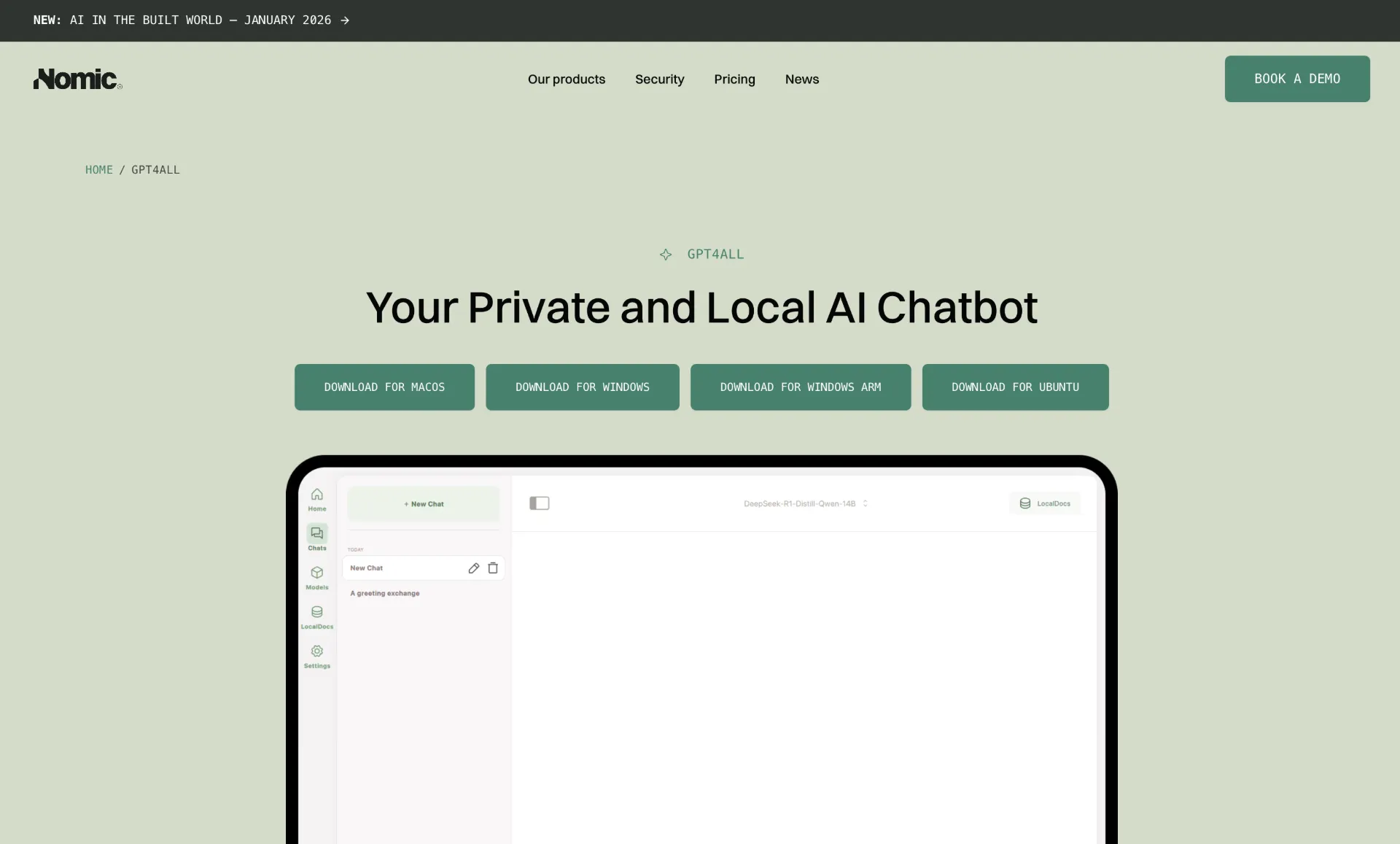 GPT4All Desktop AI Application