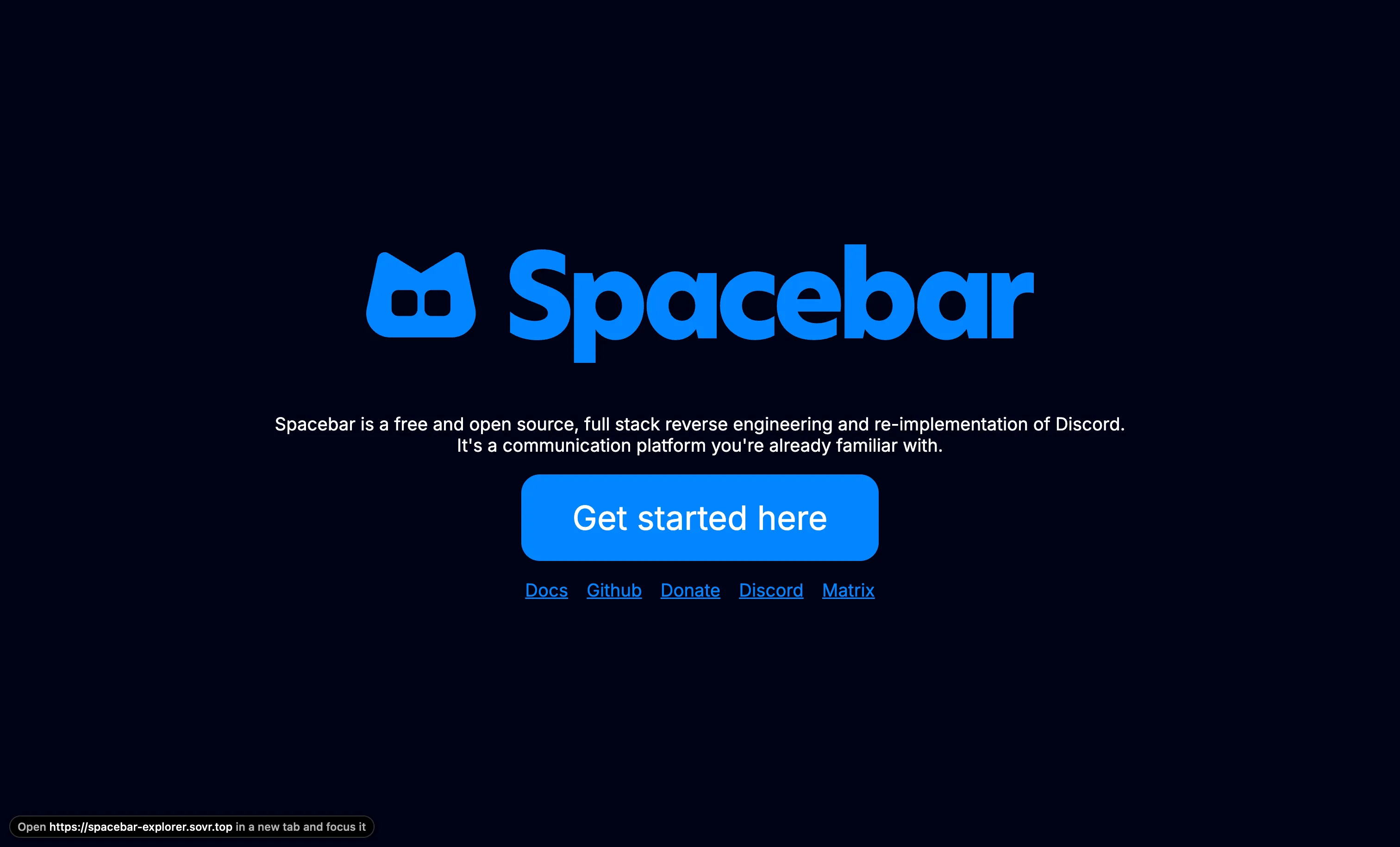 Spacebar, a Discord API-compatible self-hosted server