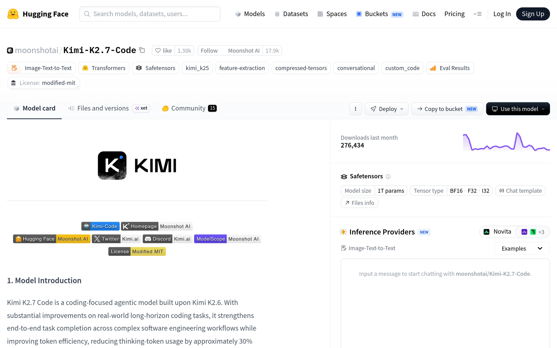 Kimi K2.7-Code Open Source LLM by Moonshot AI