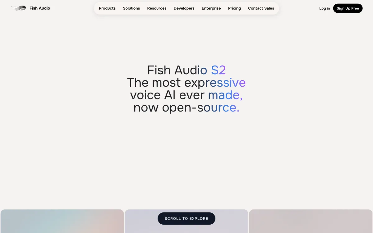 Fish Audio S2 Pro product page