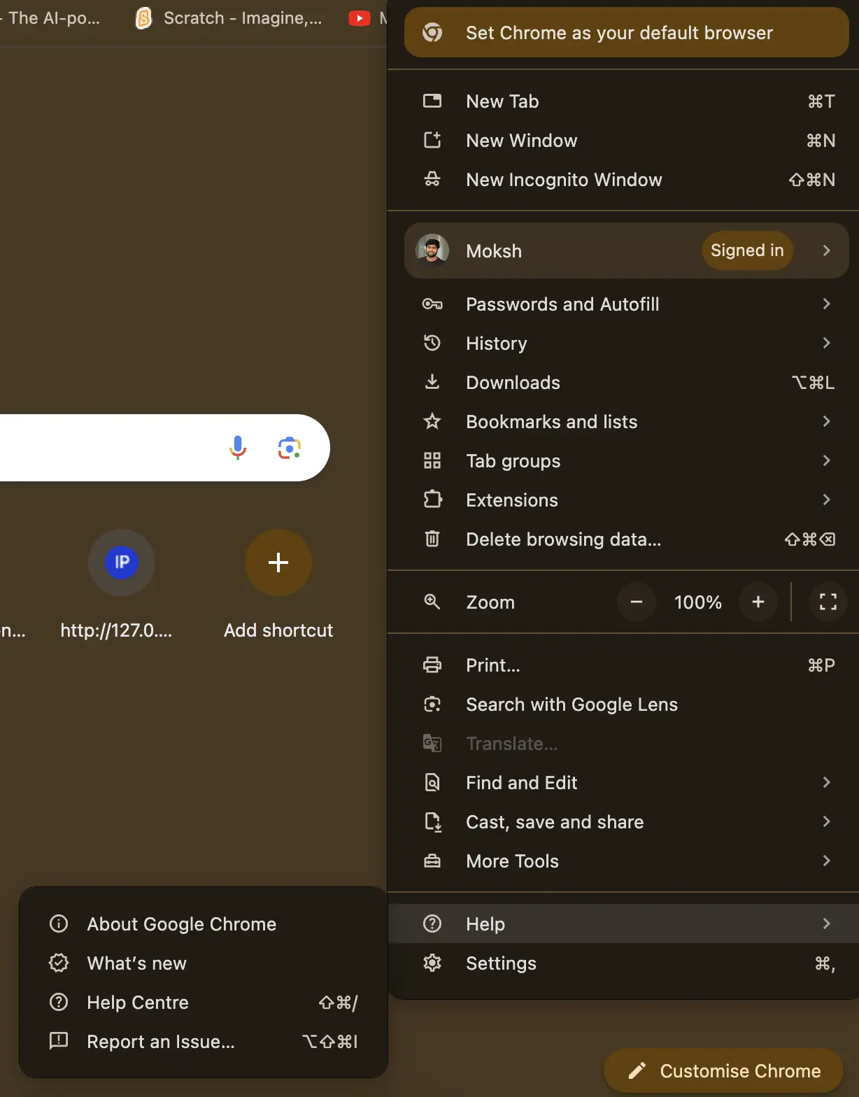 Update Chrome