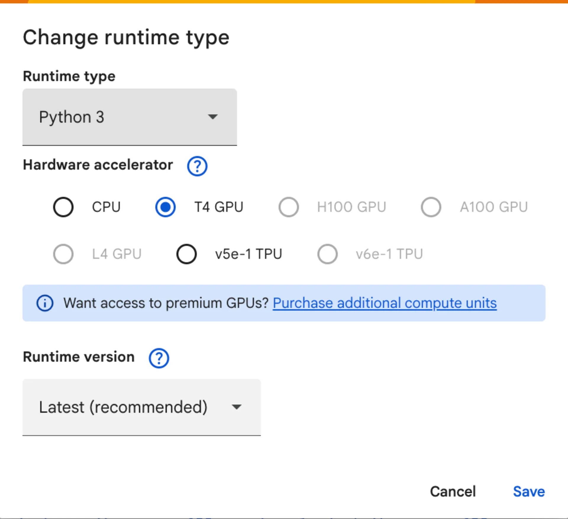 Enable GPU in Google Colab