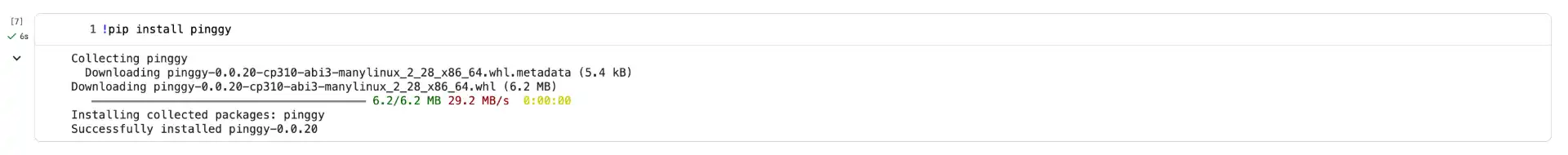 Install Pinggy Package
