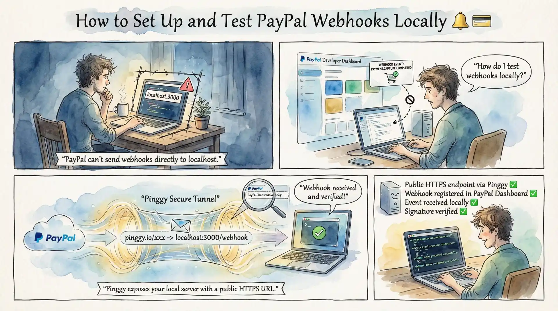 Set Up and Test PayPal Webhook Locally