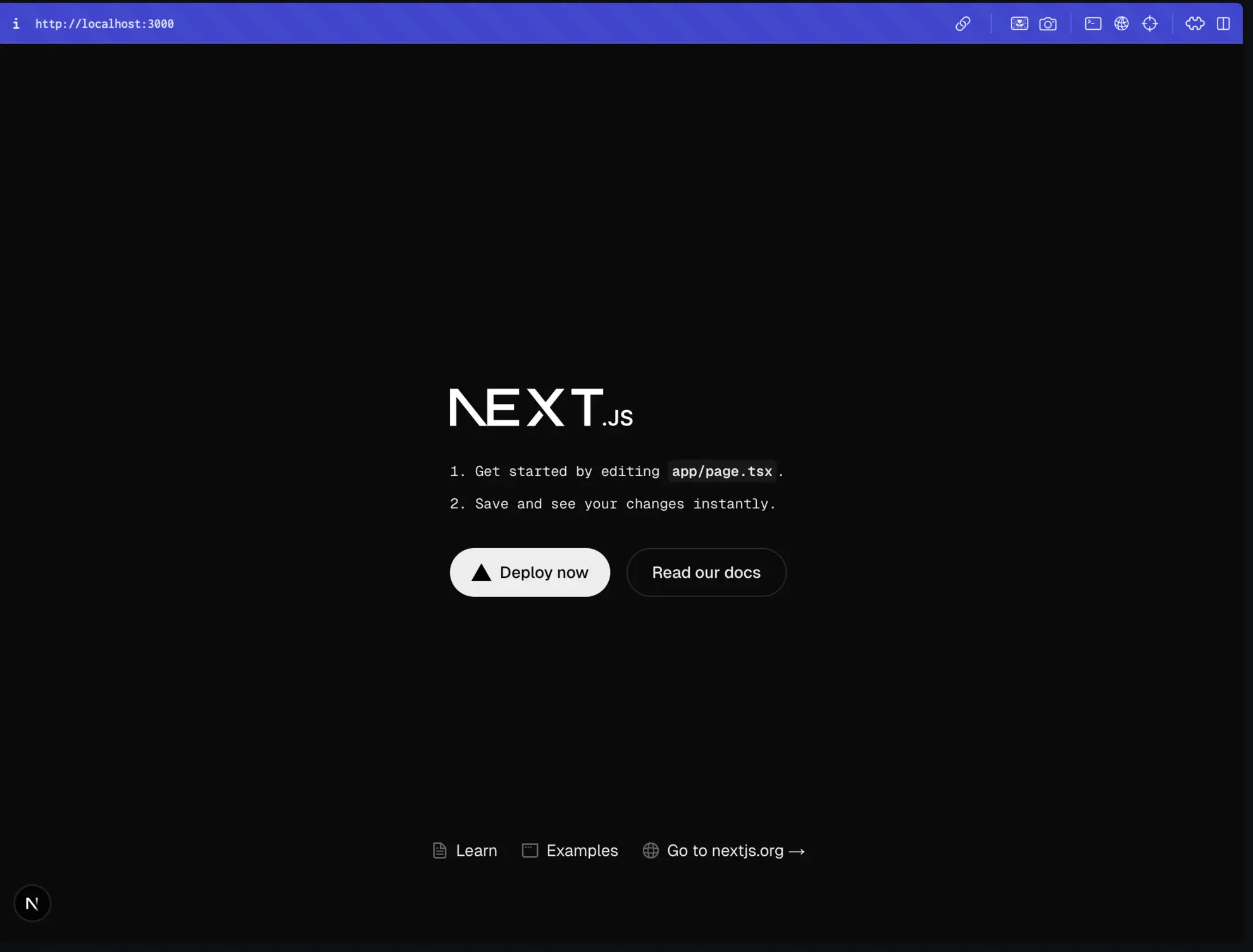 Next App live locally