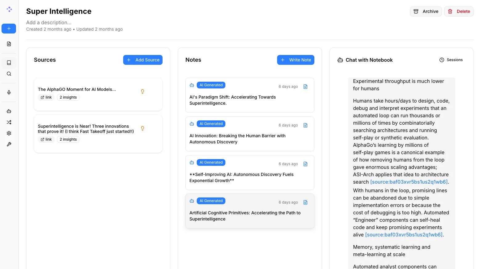 Open Notebook - open-source self-hosted NotebookLM alternative running locally