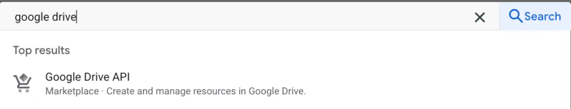 Searching for Google Drive node in n8n