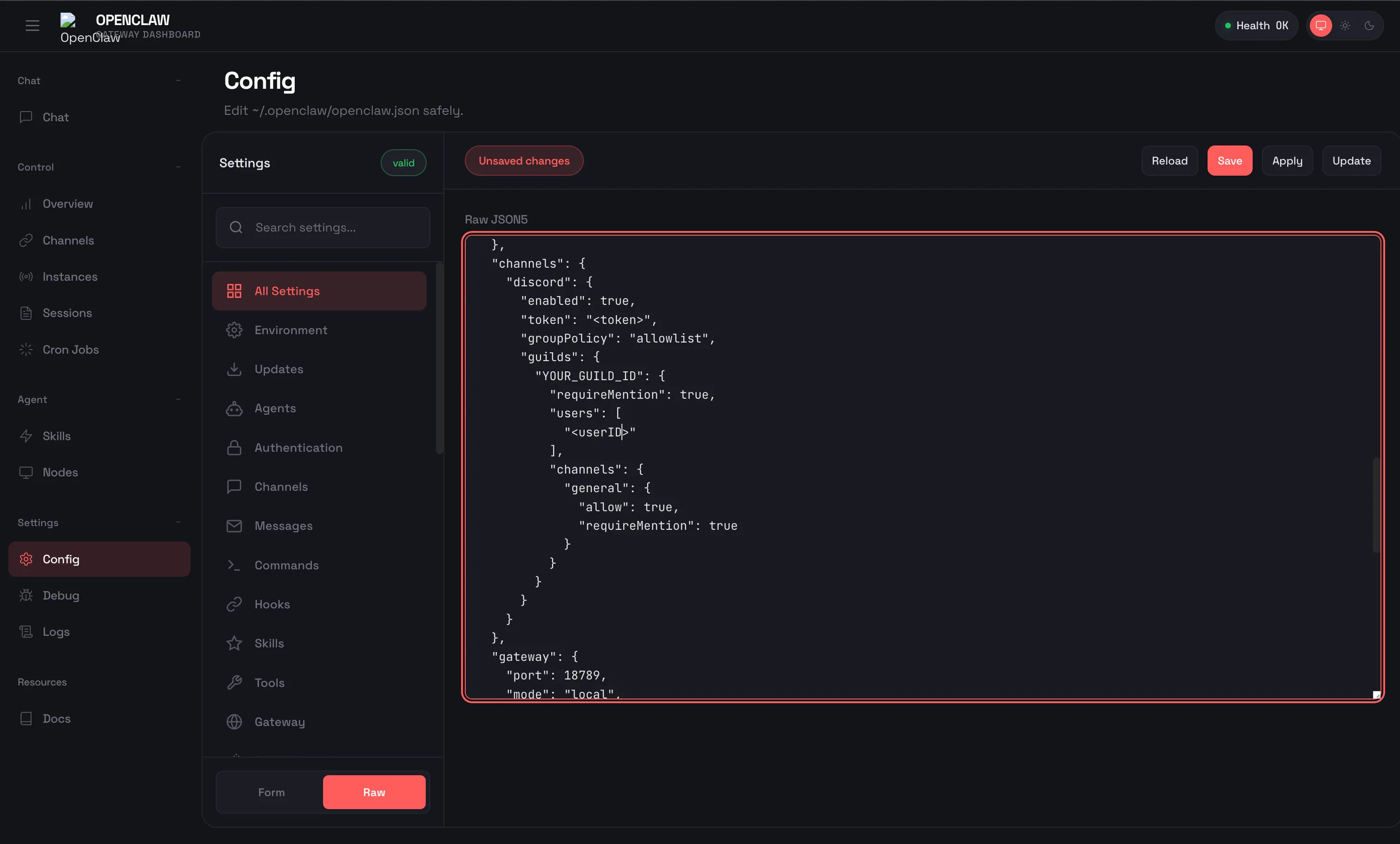 OpenClaw Configuration