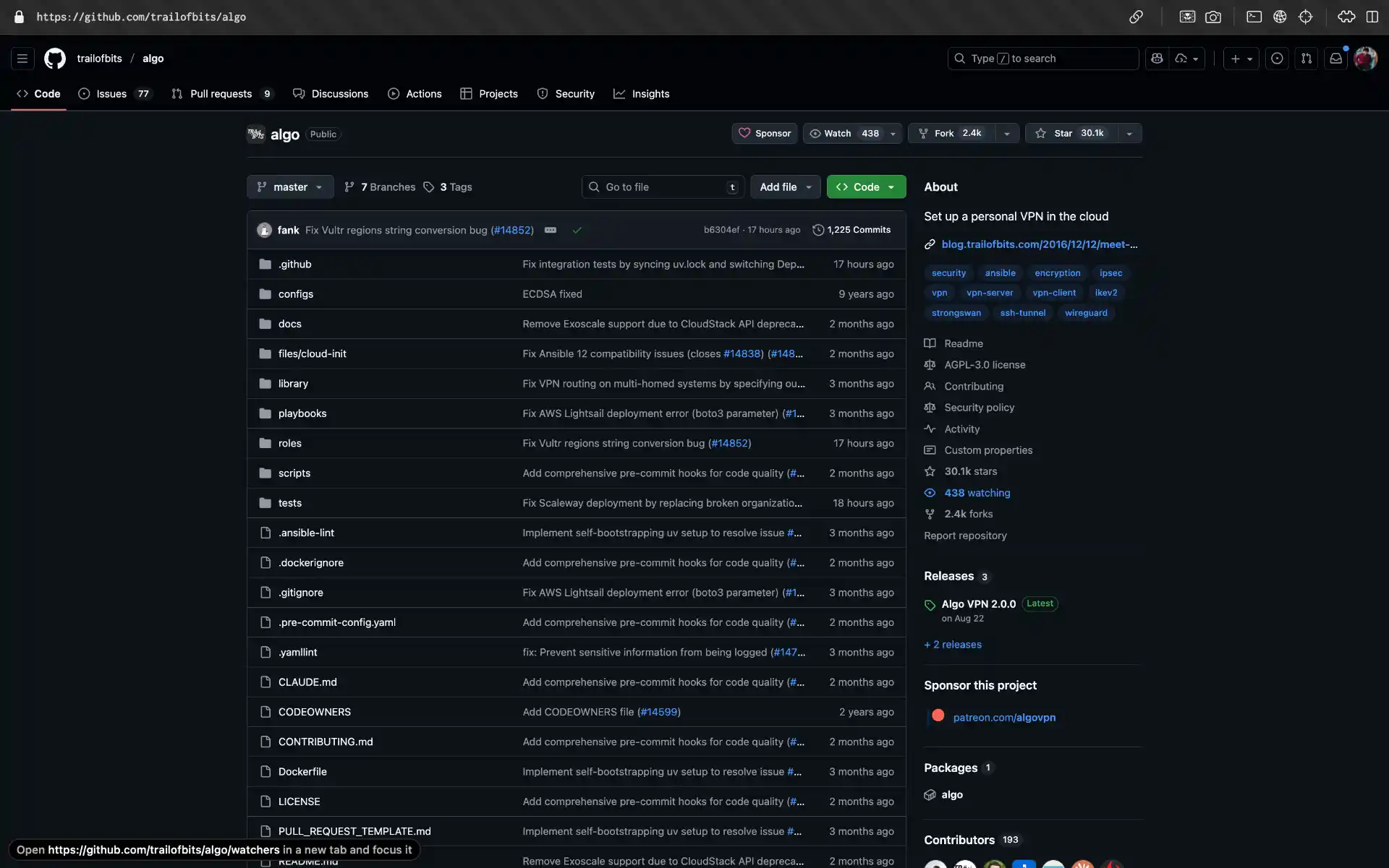 Algo VPN Cloud Automation