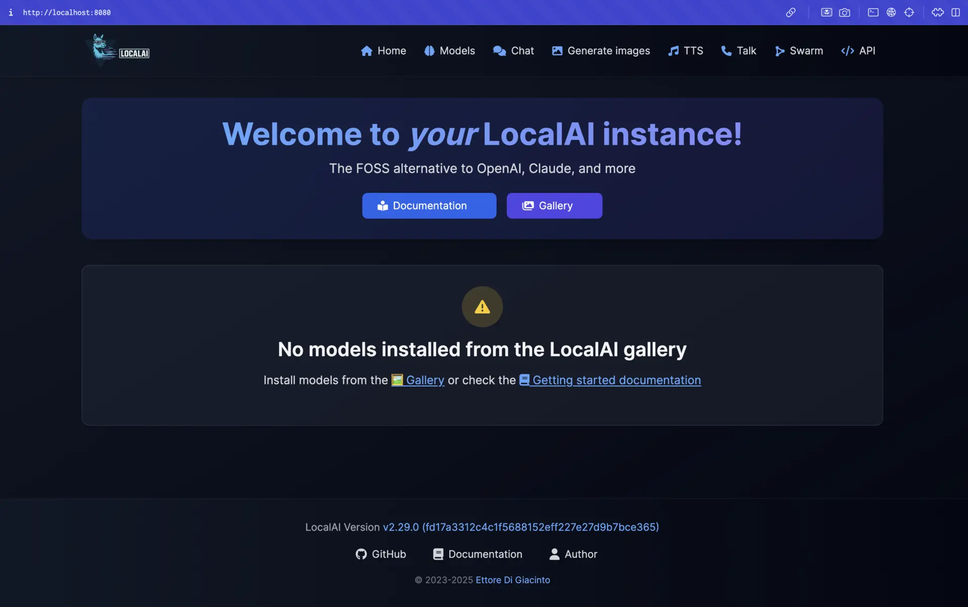 GPT4All desktop application
