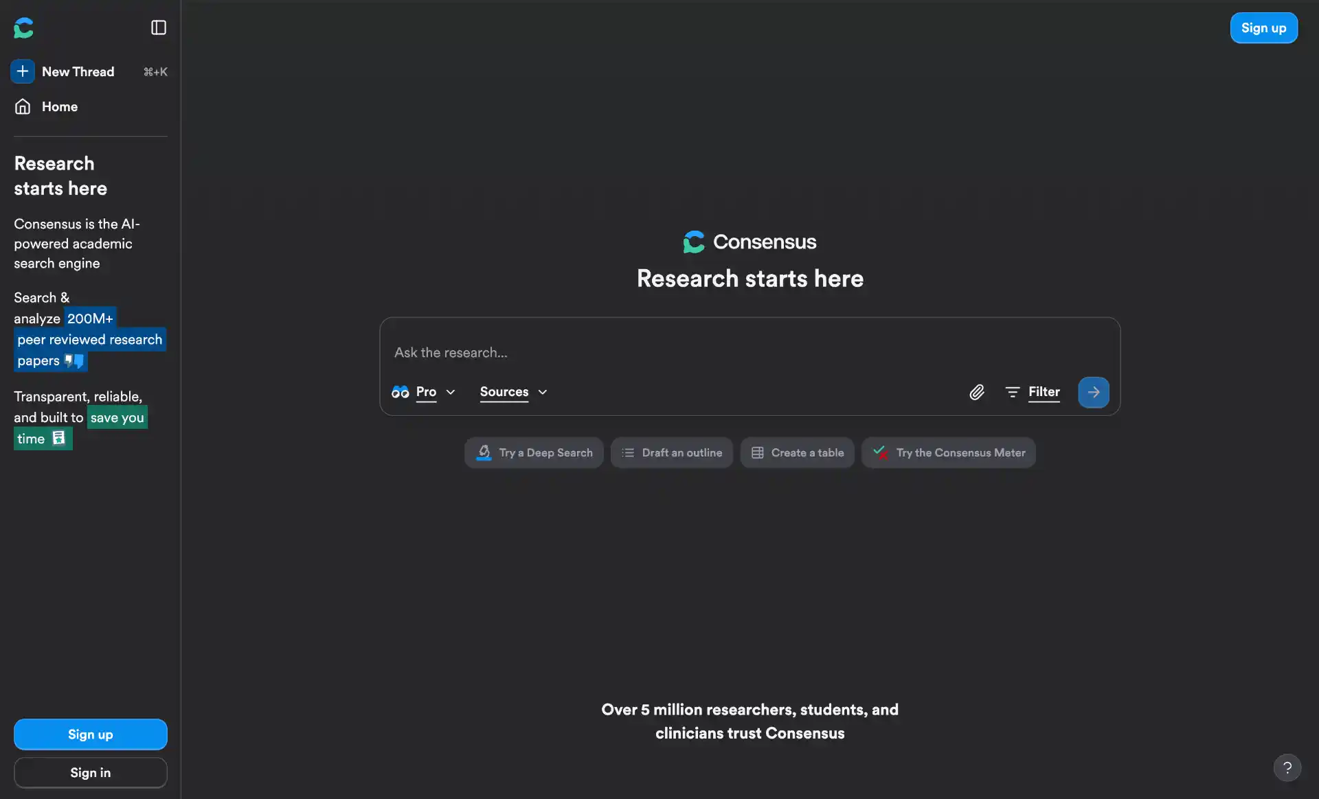 Consensus AI Research