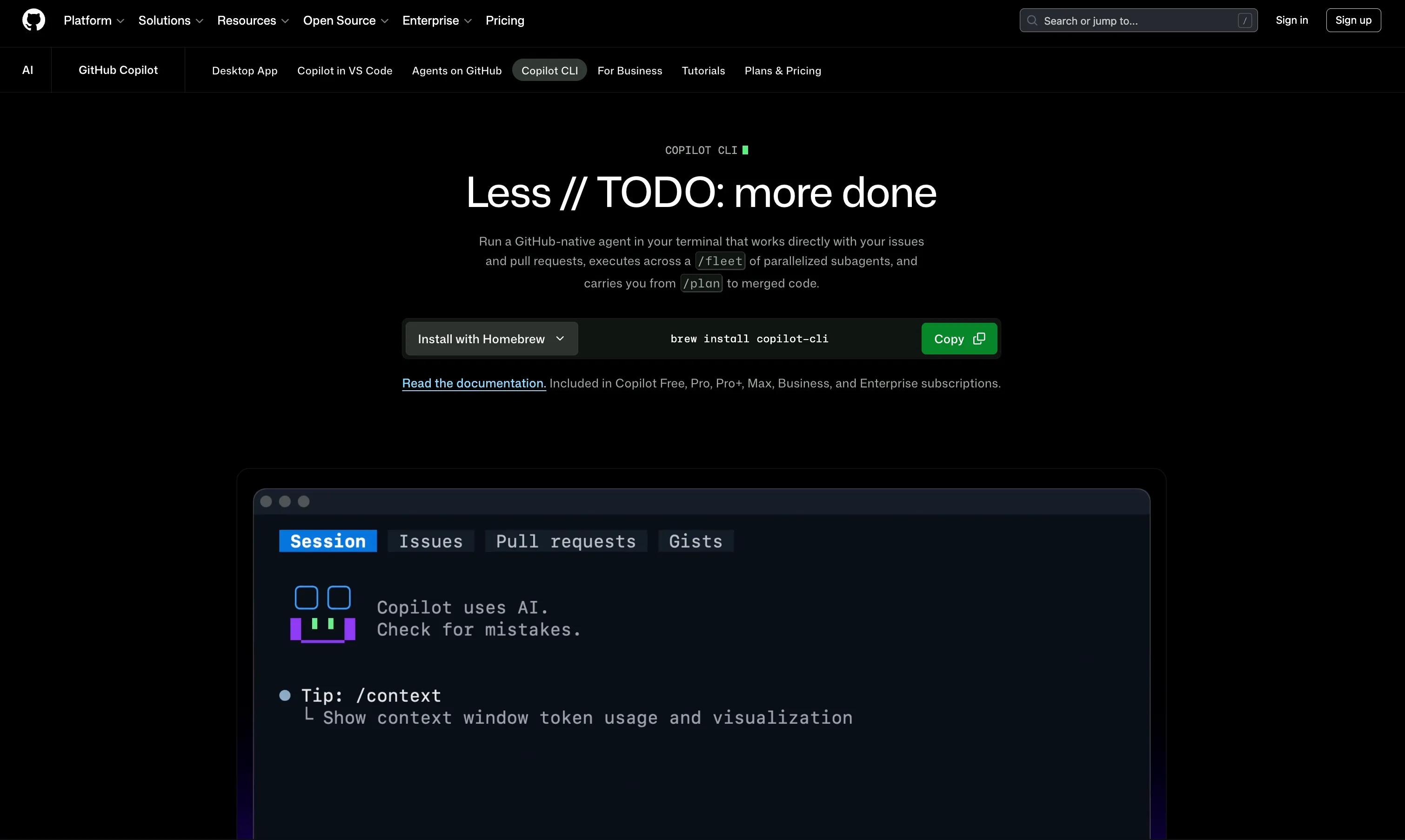 github copilot cli