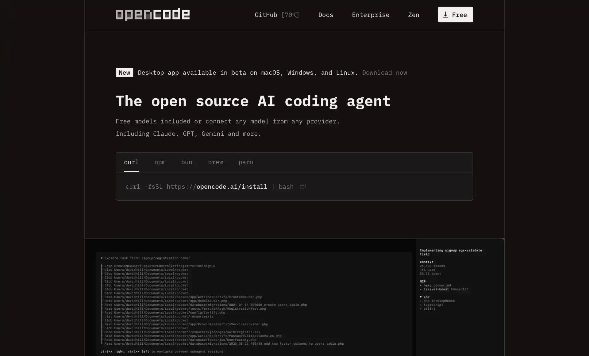 opencode cli