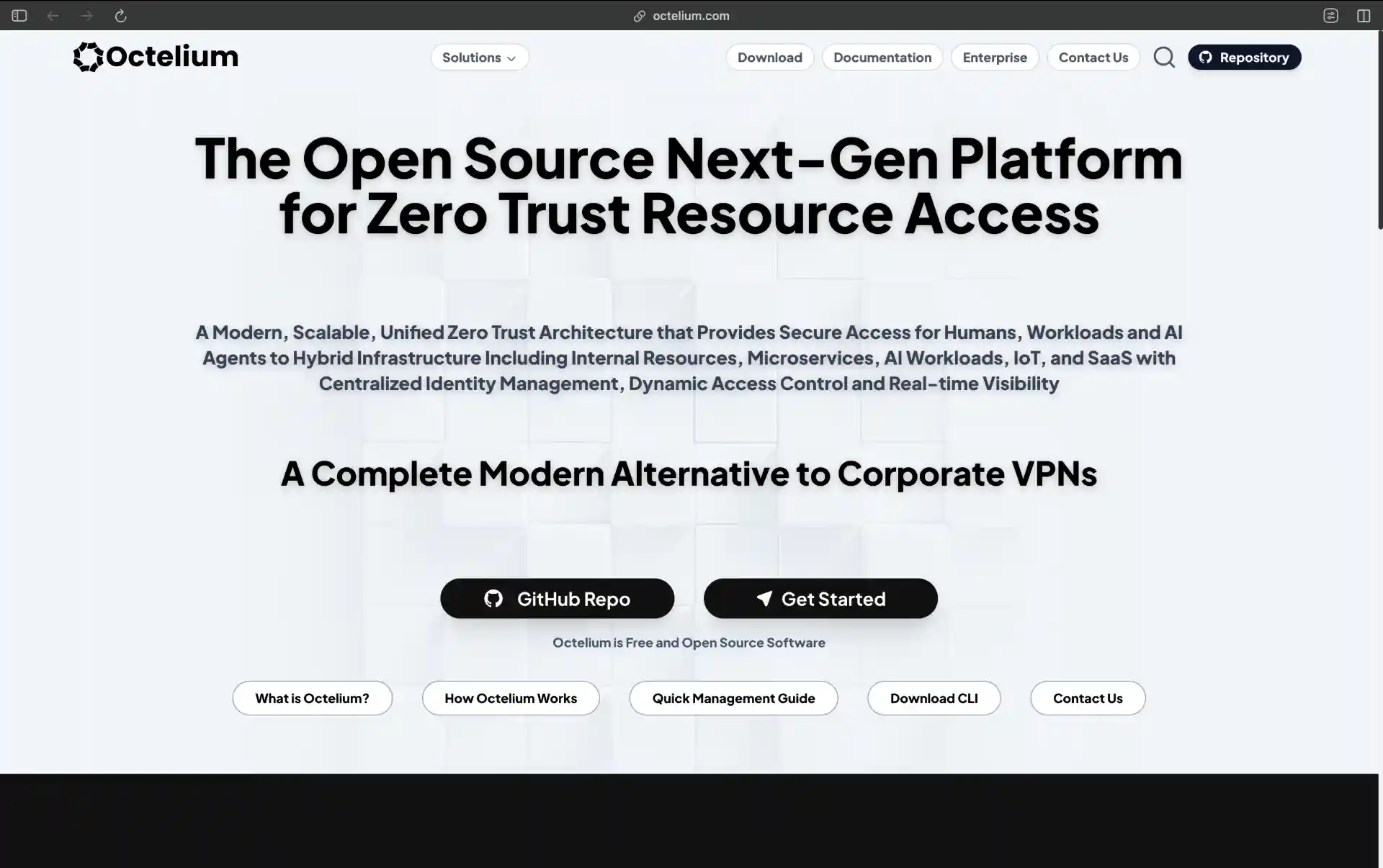 Octelium - Zero-trust platform for modern infrastructure